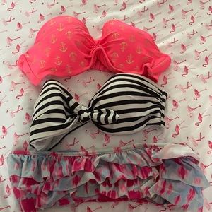 Bundle of 3 bathing suit tops